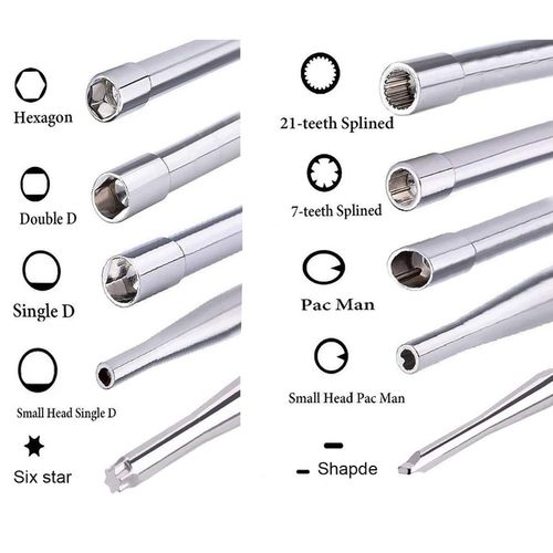 Hippotech 10 Pcs Carburetor Adjustment Tool Screwdriver Kit for Common 2 Cycle Carburator Adjusting Small Engine Carb Tune up Adjusting Tool