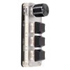 USB Mini Keypad, Customized Knobs Red Switch Macro Keyboard, Ergonomic Plug and Play for Desktop PC, Improve Work Efficiency (3 Keys 1 Knob)