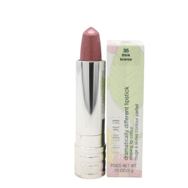 Clinique Dramatically Different Lipstick 35 Think Bronze  .10 oz Full Size New