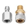 1/8 Inch BSP Quick Release Coupler, Quick Release Coupler Fittings Charging Adapter Kit with 3pcs Plugs(Size:4pcs/Set)