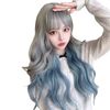 Hawkko Wig, Long, Curl, Full Wig, Gradient, Women's, Wave, Wig, Curly Hair, Cross-Dressing, Wig, Wave, Inner Color, Wig, Harajuku Style, Wig, Fashion, Long Hair, Daily Life, Cosplay, Lolita, Natural, Popular, Small Face, Cute, Heat Resistant, Net / Comb I