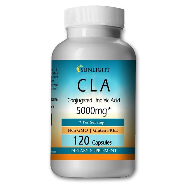 CLA (Conjugated Linoleic Acid) 5000 mg - 120 Capsules Now on Sale High Potency