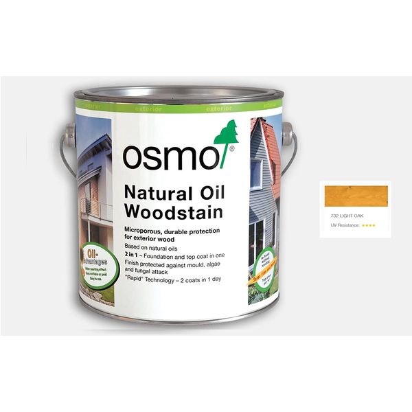 Osmo Natural Oil Woodstain 750ml, Light Oak 732