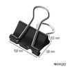 Westcott E-10700 00 Foldback Clips 15 mm, Black 15 mm Black
