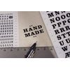 Transferable Letters and Numbers, Black, Numbers, 2.5 mm, White