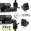 chenyang 2 Pack ATX 8Pin 90 Degree Angled GPU Graphics Card Power Connector Adapter