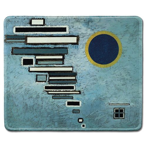 dealzEpic - Art Mousepad - Natural Rubber Mouse Pad with Famous Fine Art Abstract Painting of Unequal by Vassily Kandinsky - Stitched Edges - 9.5x7.9 inches