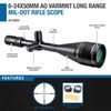 Barska AC10050 Varmint 6-24x50 Rifle Scope Mil Dot Reticle Adjustable Objective , Black