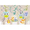 Woodland Welcome Value Pack Foil Swirl Decorations