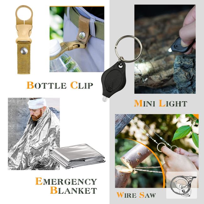 Gifts for Men Dad Husband, Survival Kits, Emergency Survival Gear and  Equipment, Fishing Hunting Birthday for Men, Camping Accessories, Cool  Gadget