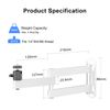 suptek Foldable Projector Wall Mount Universal Adjustable Wall Projector Mount 1/4" M4 M6 Screw Size, White, MA1330YTW