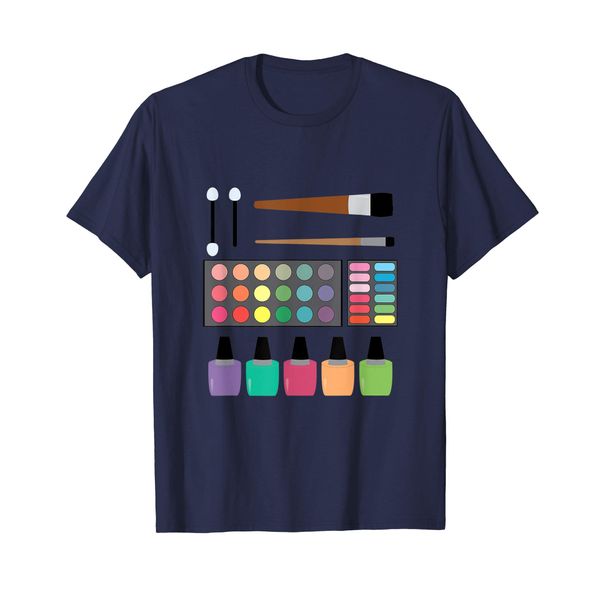 Makeup Eye Shadow Colors Palette Nail Polish T-Shirt