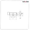 KOTARBAU - Cylinder Lock 25/25 - Profile Cylinder - Security Lock - Double - Material Brass