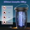 Solar Bug Zapper 2-in-1 Mosquito Killer Lamp,4500V Fly Zapper with UV Light