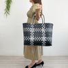 PP Band Bag Shopping Basket Laundry Basket (Black)