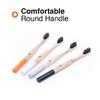 Native Birds Bamboo Toothbrush with Soft Charcoal Infused Bristles, Set of 4, Designed in Ukraine