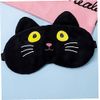 Silk Eye Mask, Light Blocking, Sleeping, Cute, Cat Eye Mask, Eye Strain Blindfold, Women and Kids, Soft Eye Cover with Adjustable Strap, Set of 2