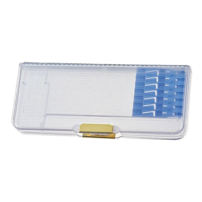 Kutsuwa CH204CL Pencil Case, Magnetic Brush, Tough Clear, Clear