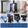 Computer Tower Stand, Adjustable Mobile CPU Stand with 4 Rolling Caster Wheels, PC Tower Stand Fits Most PC Under Desk-Black