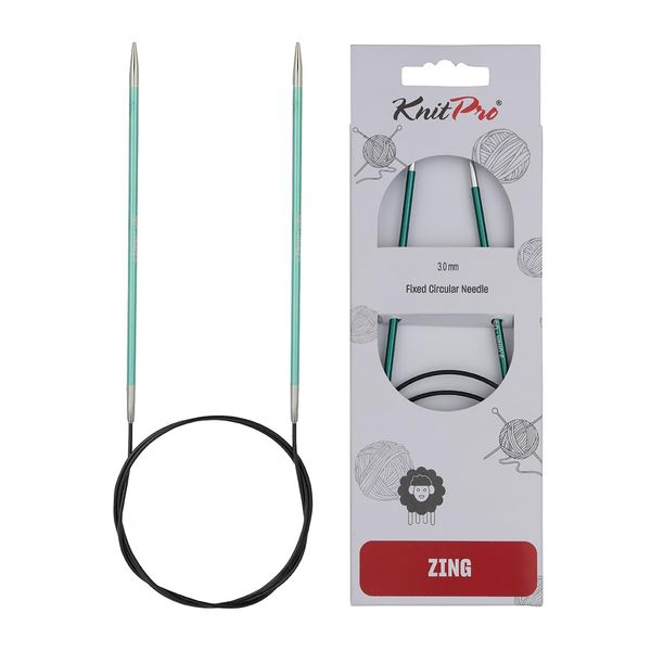 KnitPro Zing Fixed Circular Needles 40" (100cm) | Size 3.25mm