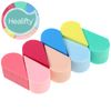 Healifty 8pcs Face Paint Sponges Soft Dual Use Petal Shape Reusable Facial Pads for Makeup & Cleaning