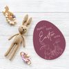 First Easter Personalised Bunny: Rabbit Design, Acrylic Egg, Custom Name, First Easter Pictures, First Easter Design, Baby's First Easter