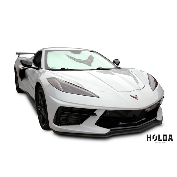 Moda Stretch™ For 20-Up Corvette C8 Emblem Logo Foldable Bubble Sun Shield Shade