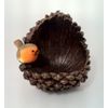 Pine cone & Robin Hanging Bird Feeder, gorgeously detailed