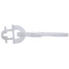 Gardinia Maxi Slide, Plastic, White, 9.2 x 8.5 x 0.02 cm