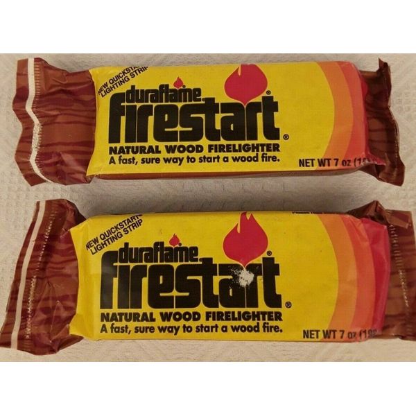 2 Duraflame® Firestart Fire Lighters Large 7 oz New Quickstart Lighting Strip