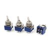 uxcell Toggle Switch AC 125V Self Locking ON/OFF 6A DPST 3 Position 4 Pcs