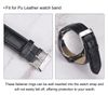 sourcing map PU Leather Loops Replacement Retaining Ring Keeper for 22mm Width Watch Band, Dark Brown 2 Pcs