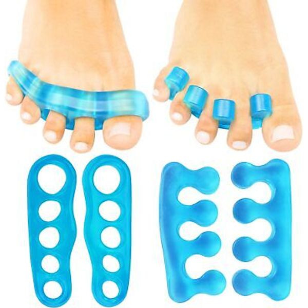 VIVEsole Toe Separators for Men & Women Medium (2 Pairs), Blue