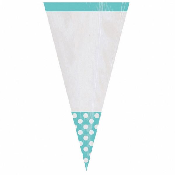 amscan Candy Buffet Cone Polka Dots Bags Orange