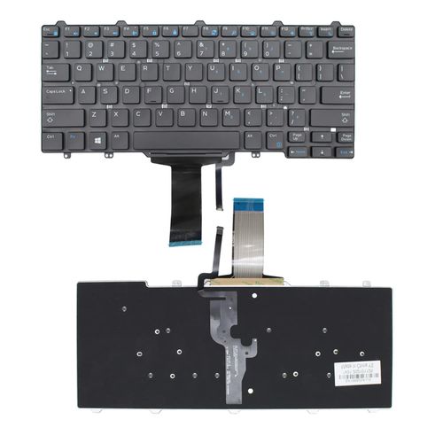 Replacement Laptop Keyboard Backlit for Dell Latitude 3340 3350 E3340 7350 E5450 E5470 E7450 E7470 US Layout Black