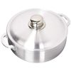 3.6 Quart Aluminum Calderon Sauce Pot With Lid, Silver