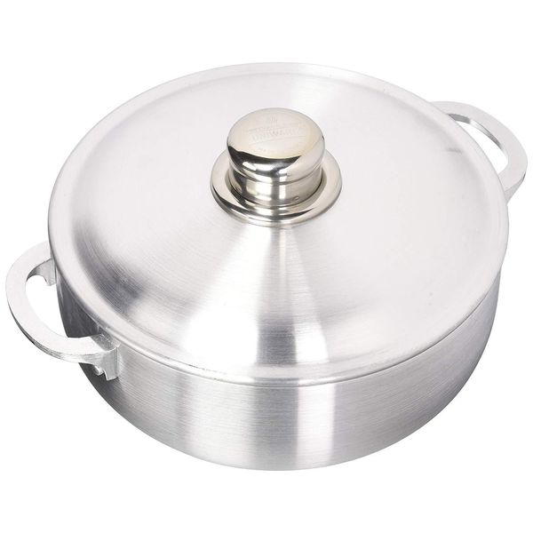 3.6 Quart Aluminum Calderon Sauce Pot With Lid, Silver