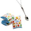 bluebubble A Spoon Full Silver Spoon Necklace on Gift Card