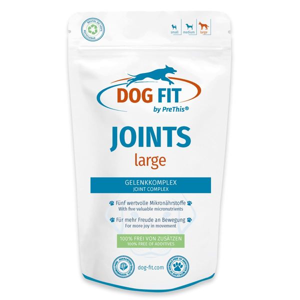 Dog Fit by PreThis® Joints, Joint Nutrients for Large, Medium and Small Dogs, large