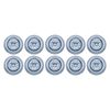 10 Surface Mount D Rope Ring 1/4" Tie Down Truck Trailer Cargo Van Point 4" Round (10)