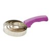 ROMA Brights Reversible Metal Curry Comb, Deep Purple