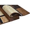 champion rugs Square Pattern Brown Area Rug Box Pattern Modern (2’ X 7’ Runner)
