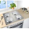 Wenko Hob Covers for Electric Cooker, Silver, 4-Piece