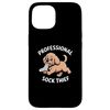 Goldendoodle Sock Thief Humor Dog Lover Case for iPhone 15