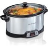 8 Quart Slow Cooker with Three Temperature Settings, Dishwasher Safe Crock & Lid