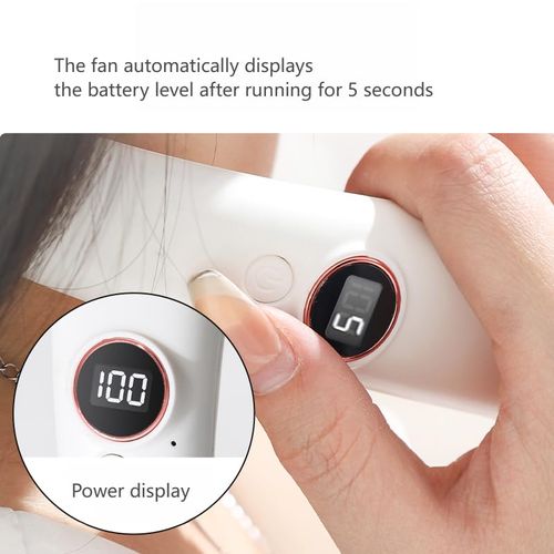 YZYOE Multi Functional Rechargeable Neck Fan with LED Display Screen, A New Five Mode Portable Fan for Work and Life.