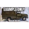 Tonka Army, Truck, Dozer, White On Clear Background, Sticker Set