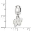 Wisconsin Bead Charm Extra Small (3/8 Inch) Dangle (Sterling Silver)