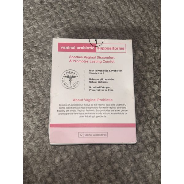 Vaginal probiotic Suppository, hyaluronic Acid Suppositories, Vaginal moisture