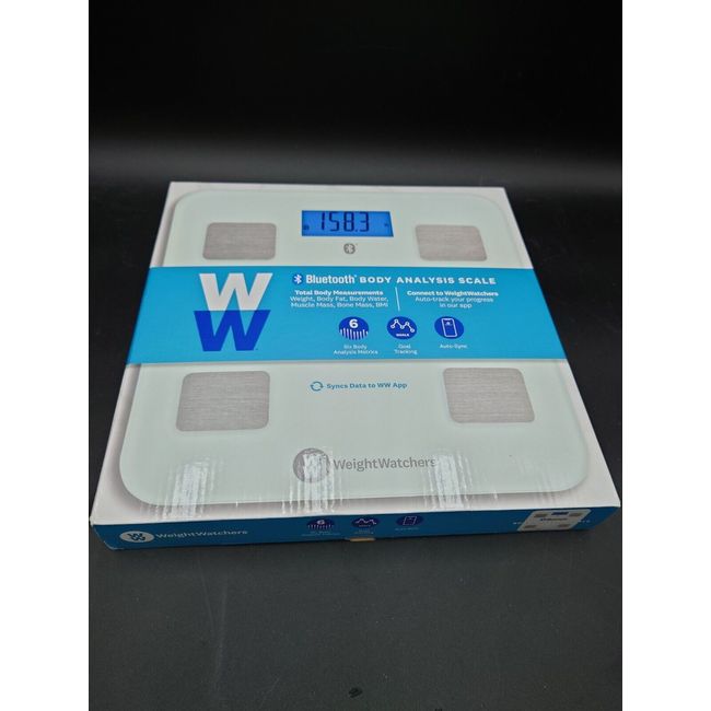 NEW)WW Bluetooth Body Weight Scale - Brand New. Connects to Weight Watchers  App